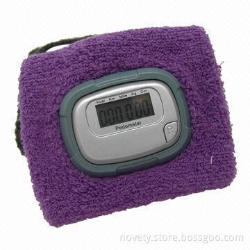 Wrist Band Pedometer with Time Function